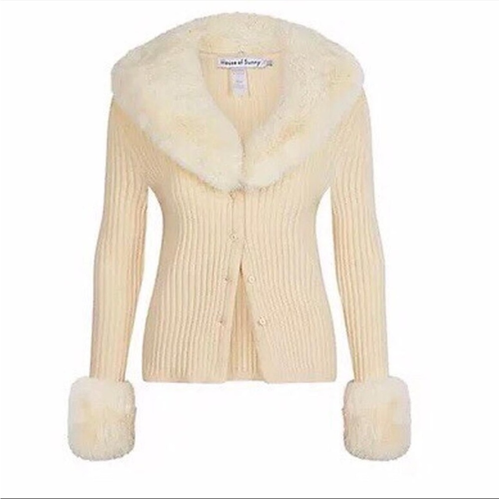 HOUSE OF SUNNY blonde Peggy cardigan